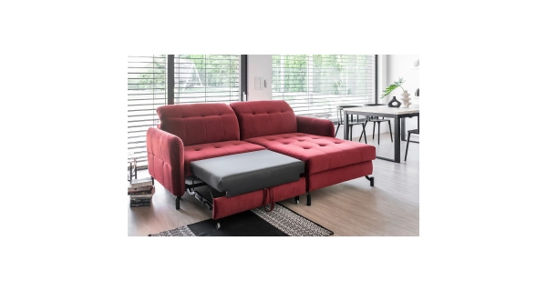 Rohová sedačka CLAVATA, pravá, středně šedá