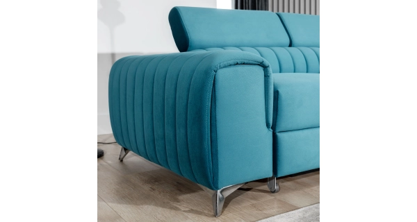 Rohová sedačka CURRAN 26, pravá, žlutá látka