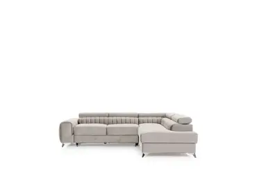 Rohová sedačka CURRAN 40, pravá, béžová látka