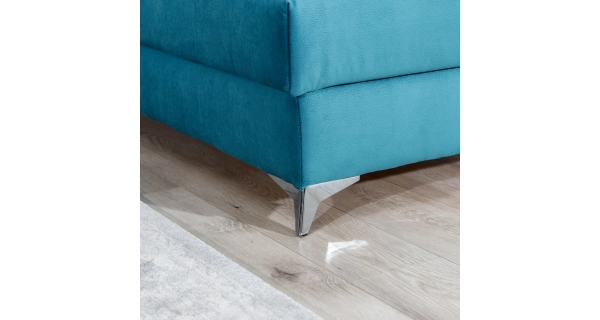 Rohová sedačka CURRAN 43, pravá, tmavě šedá látka