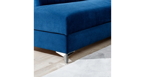 Rohová sedačka CURRAN 9, levá, modrá látka