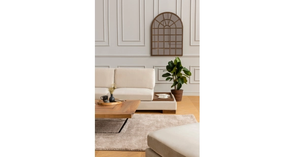 Rohová sedačka DARIUS, levá, béžová