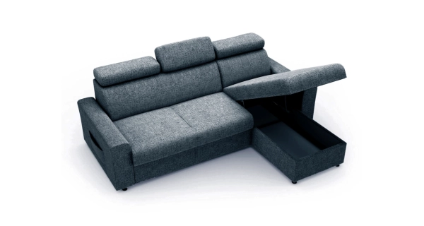 Rohová sedačka DESIS, tmavě šedá DOPRODEJ