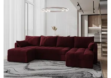 Rohová sedačka do U ALISTAIR, bordó M63