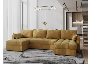 Rohová sedačka do U ALISTAIR, hořčicová MI08