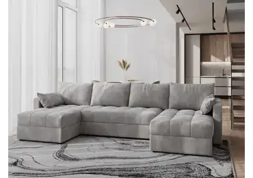 Rohová sedačka do U ALISTAIR, světle šedá MI14