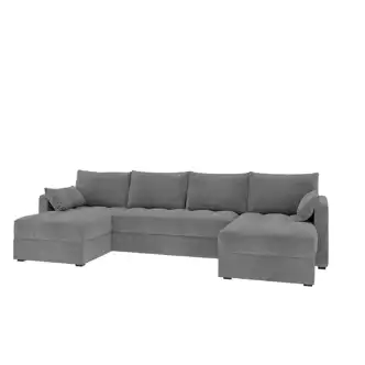 Rohová sedačka do U ALISTAIR, světle šedá SAW21