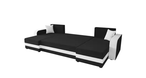 Rohová sedačka do U LEFHET BIS, tmavě šedá/světle šedá