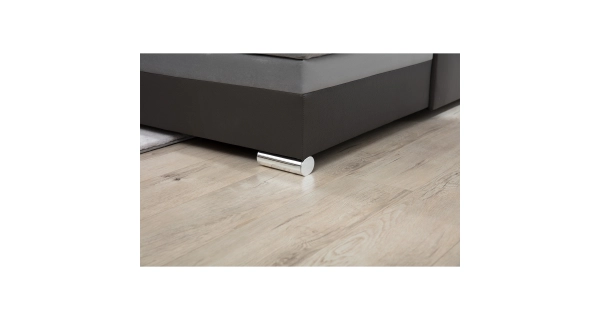 Rohová sedačka ESSLOR, pravá, světle šedá/tmavě šedá