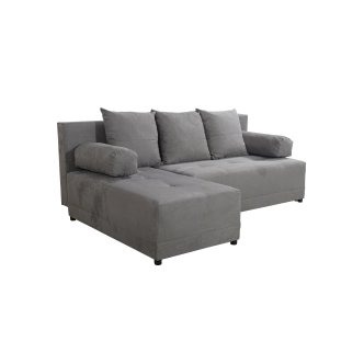 Rohová sedačka GRISEUS univerzální, šedá látka