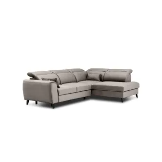 Rohová sedačka INMUTEF 04, pravá, béžová látka