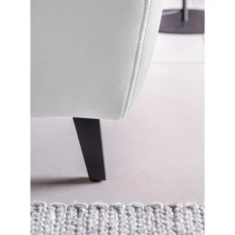 Rohová sedačka INMUTEF 43, levá, bílá látka