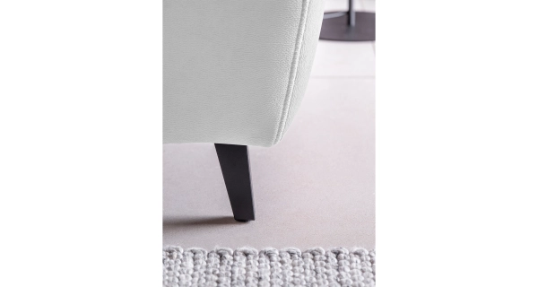 Rohová sedačka INMUTEF 43, levá, bílá látka