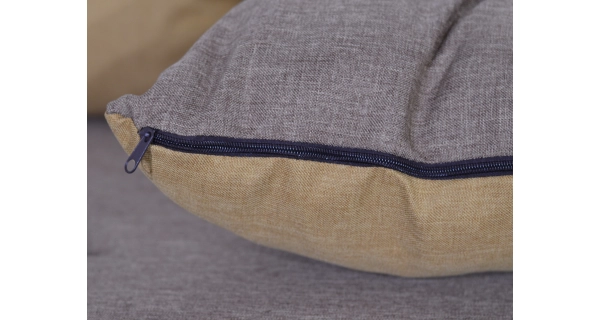 Rohová sedačka KAISON 19, hnědá/béžová