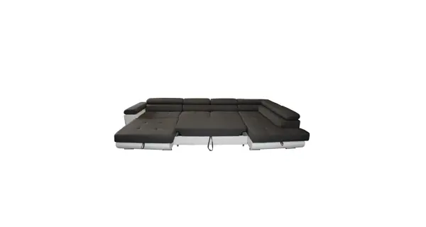 Rohová sedačka LAING U mini+L, pravá, světle šedá/šedá