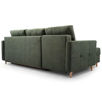 Rohová sedačka LALITA, zelená, levá