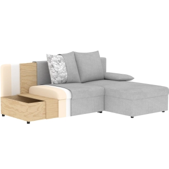 Rohová sedačka MARGATE 02, černá látka