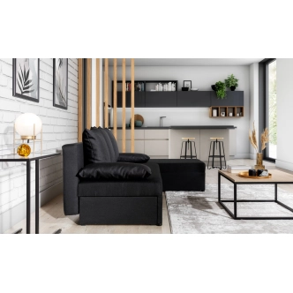 Rohová sedačka MARGATE 02, černá látka