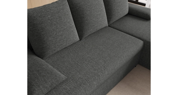 Rohová sedačka MARGATE 03, světle šedá látka