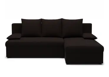 Rohová sedačka MARGATE 04, tmavě hnědá látka