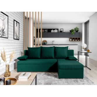 Rohová sedačka MARGATE 06, zelená látka