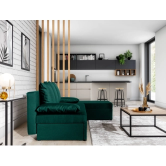 Rohová sedačka MARGATE 06, zelená látka