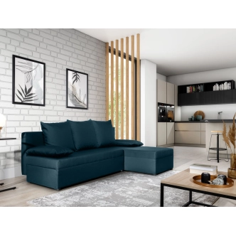 Rohová sedačka MARGATE 07, modrá látka