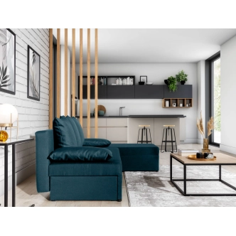 Rohová sedačka MARGATE 07, modrá látka