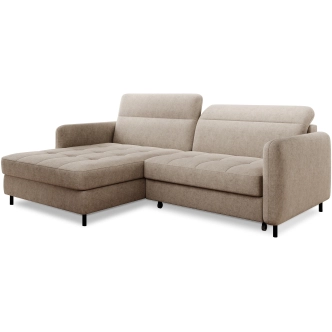 Rohová sedačka MEESAPUL, levá, béžová látka