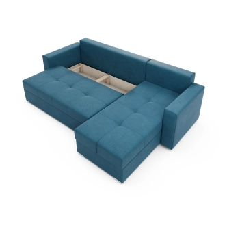 Rohová sedačka MIKARI, modrá