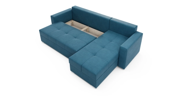 Rohová sedačka MIKARI, modrá