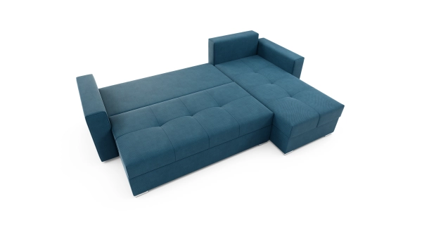 Rohová sedačka MIKARI, modrá