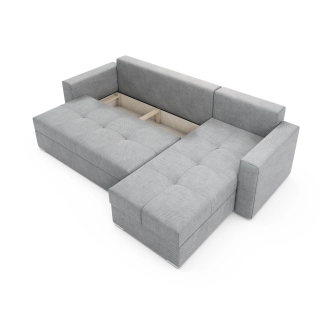 Rohová sedačka MIKARI, světle šedá