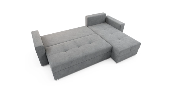 Rohová sedačka MIKARI, světle šedá