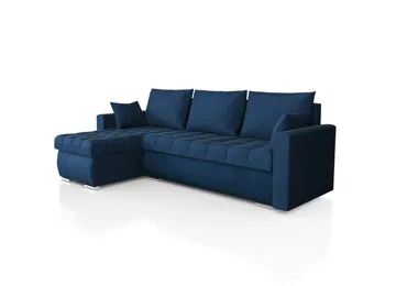 Rohová sedačka MIRABILIS, modrá látka K09