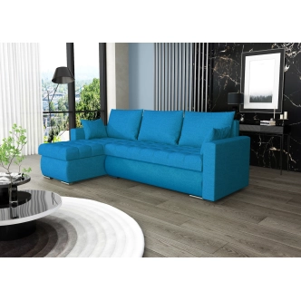 Rohová sedačka MIRABILIS, modrá látka M85