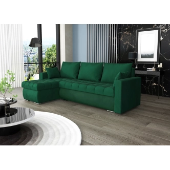 Rohová sedačka MIRABILIS, zelená látka K19