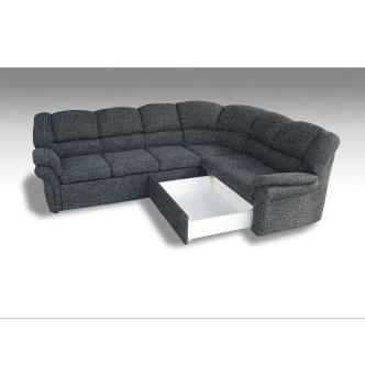 Rohová sedačka MUSTELIN 2 pravá, světle šedá látka