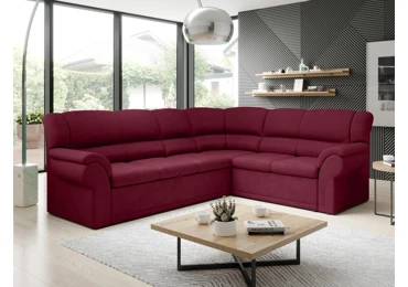 Rohová sedačka MUSTELIN pravá, vínová látka