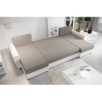 Rohová sedačka PERKSUM U, tmavě šedá