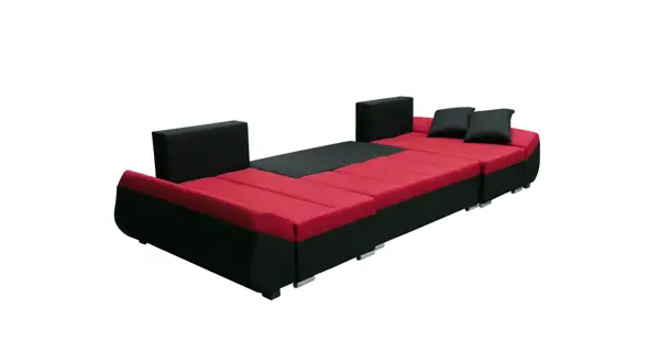 Rohová sedačka RYKER U, světle hnědá látka/světle béžová látka