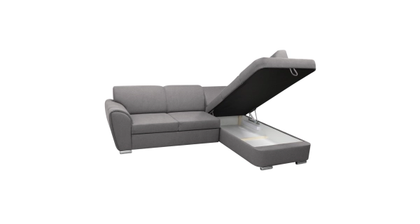 Rohová sedačka SALIDA, pravá, šedá