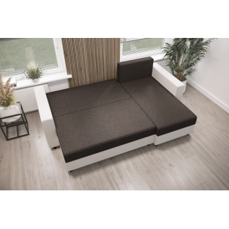 Rohová sedačka SKIPPY BIS, černá/zelená