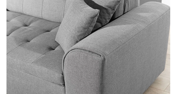 Rohová sedačka STRINA, levá, černá látka