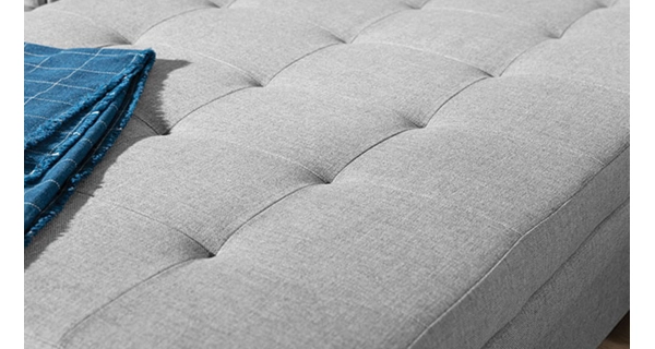 Rohová sedačka STRINA, levá, černá látka