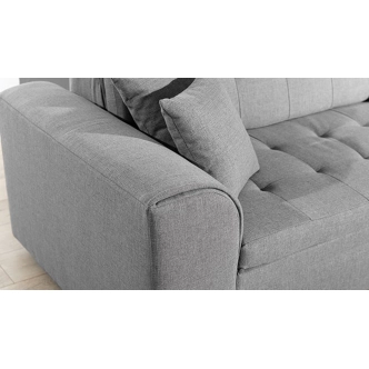 Rohová sedačka STRINA, pravá, hnědá/béžová