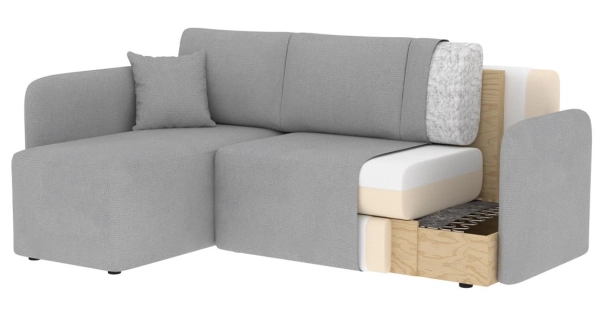 Rohová sedačka TOPIC, modrá, levá