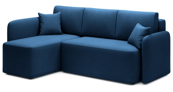 Rohová sedačka TOPIC, modrá, levá