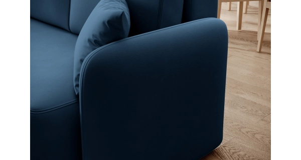 Rohová sedačka TOPIC, modrá, levá