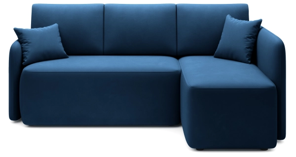 Rohová sedačka TOPIC, modrá, pravá